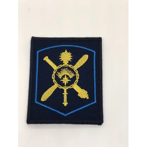 Шеврон нарукавный РТВ (синий, голубой кант)