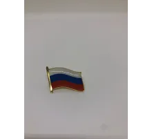 Значок мет. Флажок РФ смола