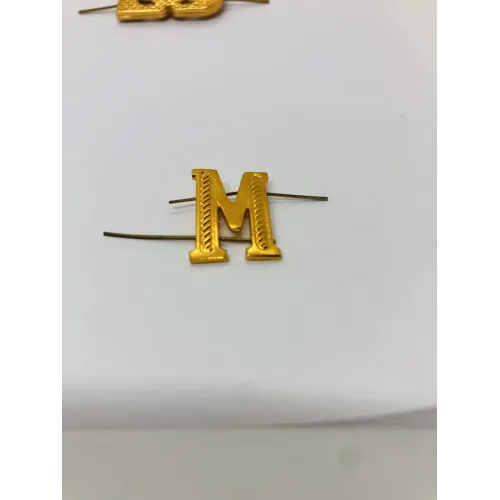 Буква "М" на погоны мет. зол.