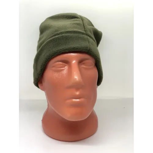 Шапка флисовая олива