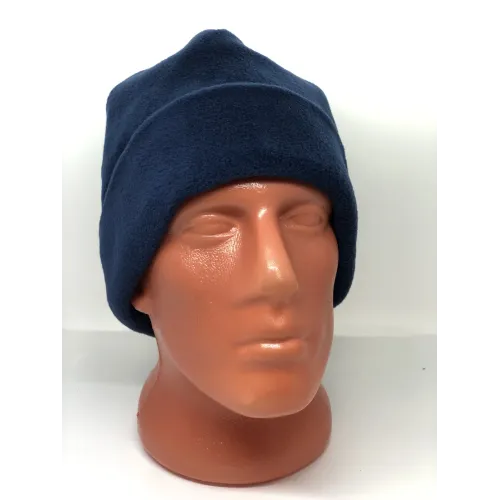 Шапка флисовая синяя