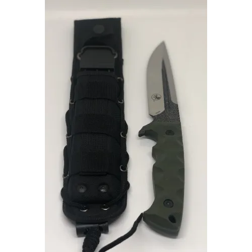 Нож M390 (зеленый) в чехле