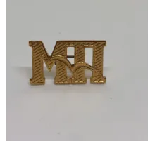 Буквы "МП" на погоны мет. зол.