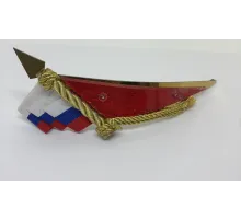 Флажок на берет неуст. (уголок) мет. РФ бол.