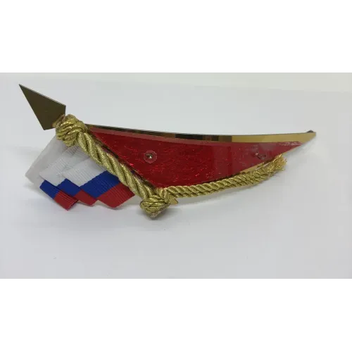Флажок на берет неуст. (уголок) мет. РФ бол.