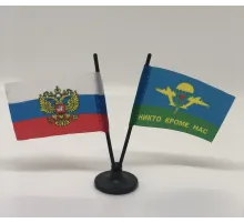 Флажок миниат. двойной на подставке с липуч. (4,5х7 см)